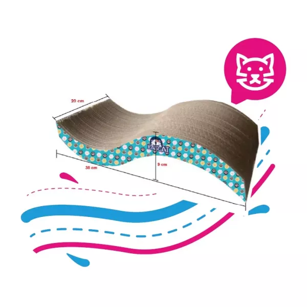 RASCADERA OLA EN CARTÓN