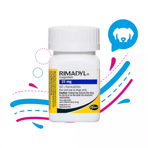 RIMADYL ANTIINFLAMATORIO PERRO 25MG X TABLETA