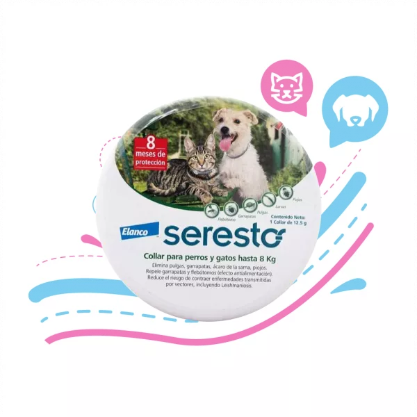 SERESTO COLLAR PERROS Y GATOS PEQUEÑOS