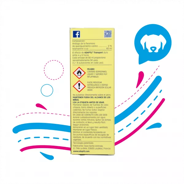SPRAY ADAPTIL TRANSPORT PARA PERRO 60ML