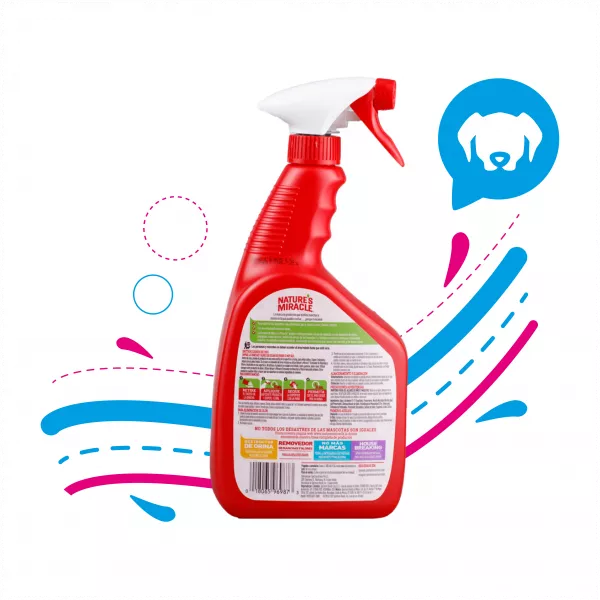 SPRAY ELIMINADOR DE MANCHAS Y OLORES NATURE MIRACLE LIMÓN 32OZ