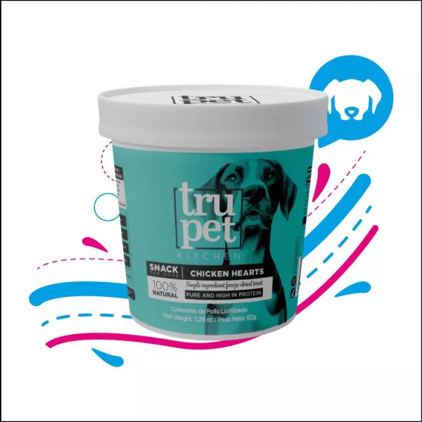 TRUPET SNACK CORAZONES DEPOLLOLIOFILIZADO X 60 GRS