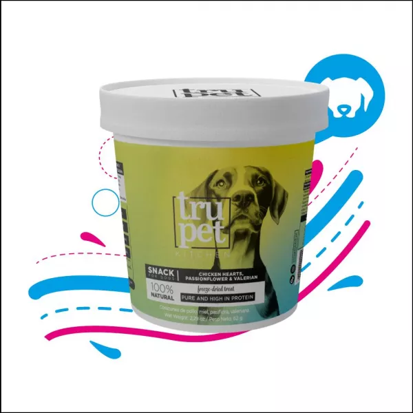 TRUPET SNACK CORAZONES PASIFLORA VALERIANAX 60 GRS