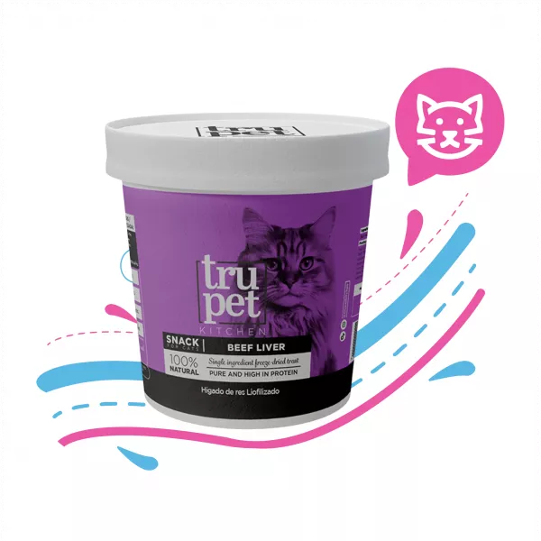 TRUPET SNACK GATO HIGADO RES LIOFILIZADO X 70 GRS
