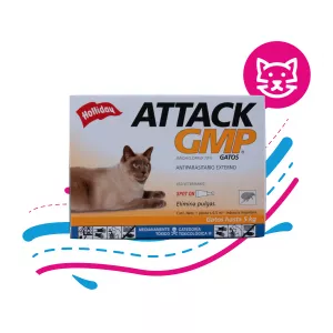 ANTIPARASITARIO EXTERNO PARA GATOS ATTACK GMP 0,5ML (HASTA 5 KG)