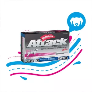 ANTIPARASITARIO EXTERNO PARA PERRO ATTACK 3,5ML (15 A 35 KG)