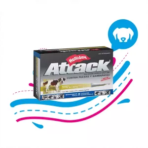 ANTIPARASITARIO EXTERNO PARA PERRO ATTACK 6ML (35 A 60 KG)