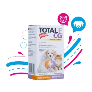 ANTIPARASITARIO INTERNO TOTAL F CG PERRO Y GATO 15ML - Animal Center
