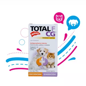 ANTIPARASITARIO INTERNO TOTAL F CG PERRO Y GATO 15ML