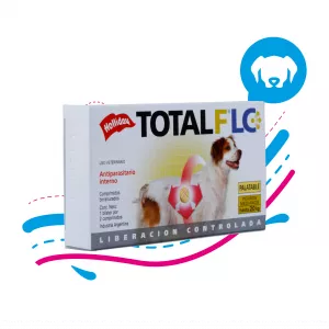 ANTIPARASITARIO INTERNO TOTAL FLC PERRO MEDIANO (10,1 -20 KG) X2 ...
