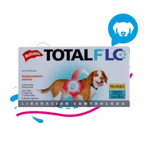 ANTIPARASITARIO INTERNO TOTAL FLC PERRO PEQUEÑO (HASTA 10 KG) 2 TABLETAS