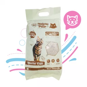 ARENA PARA GATOS NATURE PETS CAFE X 4.5 KG