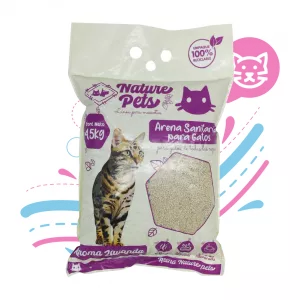 ARENA PARA GATOS NATURE PETS LAVANDA X 4.5 KG