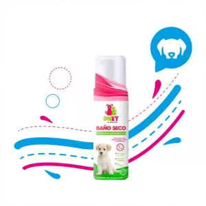 BAÑO SECO ESPUMA PERRO CACHORRO X 200 ML DINKY