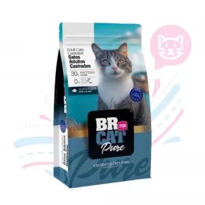 BR FOR CAT PURE GATO CASTRADO SALMON X 1 KG