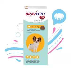 BRAVECTO 1 MES 45 MG.1 TAB./2 - 4.5 KL.