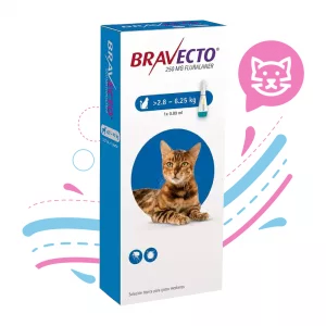 BRAVECTO CAT 250 MG  1 PIPETA  2.8 - 6.25KG