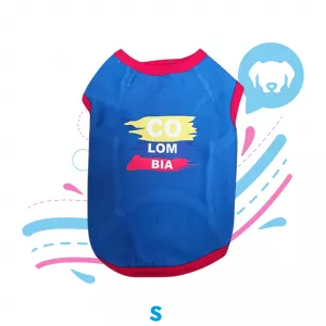 CAMISETA AZUL DE TEMPORADA TALLA S
