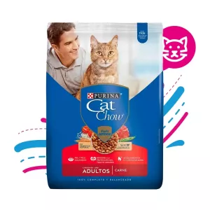 CAT CHOW ACTIVOS ADULTOS CARNE