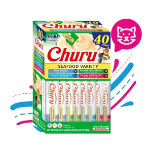 CHURU SNACK CREMOSO PARA GATO CAJA SURTIDA 40 UNIDADES USA642 99151