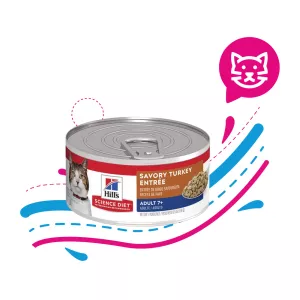 COMIDA HÚMEDA PARA GATO HILLS MATURE TURKEY 7+ 5.5 OZ