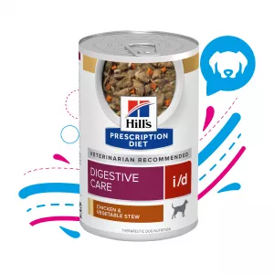 COMIDA HÚMEDA PARA PERRO HILLS  I/D ESTOFADO DE POLLO Y VEGETALES  12,5 ONZ