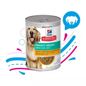 COMIDA HUMEDA PARA PERRO HILLS ADULTO PERFECT WEIGHT X 12.5 OZ.