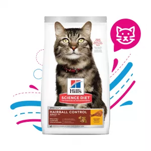 COMIDA PARA GATO HILLS ADULTO 7+ HAIRBALL 3,5LBS