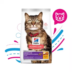 COMIDA PARA GATO HILLS ESTOMAGO Y PIEL SENSIBLE 3,5 LBS 8523