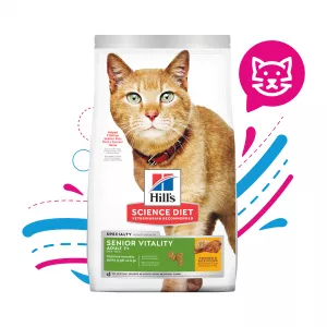 COMIDA PARA GATO HILLS SENIOR VITALITY ADULTO + 7 3LBS 10777