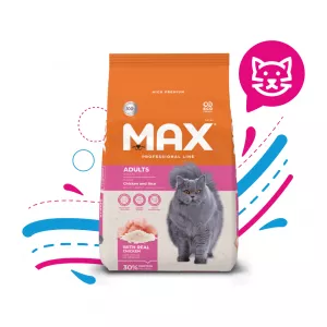 COMIDA PARA GATO MAX CAT PROFESSIONAL LINE ADULTO POLLO& ARROZ