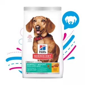 COMIDA PARA PERRO HILLS ADULT PERFECT WEIGHT DOG RAZAS PEQUEÑAS Y MINI  4 LBS 3821