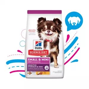 COMIDA PARA PERRO HILLS ADULTO ESTOMAGO SENSIBLE RAZAS PEQUEÑAS Y MINI 4LBS 10439