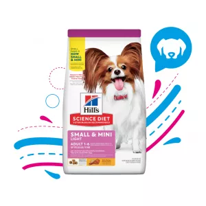 COMIDA PARA PERRO HILLS ADULTO LIGHT RAZAS MINIATURA 15.5 LB