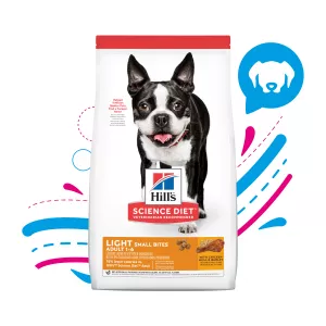 COMIDA PARA PERRO HILLS ADULTO LIGHT SMALL BITES 5 LB 9301
