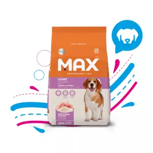 COMIDA PARA PERRO MAX ADULTO LIGHT POLLO Y ARROZ