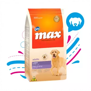 COMIDA PARA PERRO MAX ADULTO LIGHT POLLO Y ARROZ