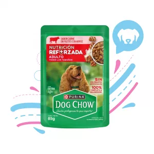 DOG CHOW POUCHE ADULTO CARNE X 85 GR
