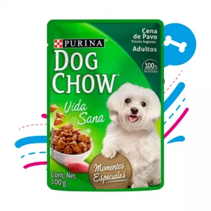 DOG CHOW POUCHE ADULTO TODOS LOS TAMAÑOS PAVO 100 GR