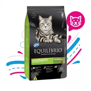 EQUILIBRIO GATO ADULTO CASTRADOS HAIRBALL 1.5 KG
