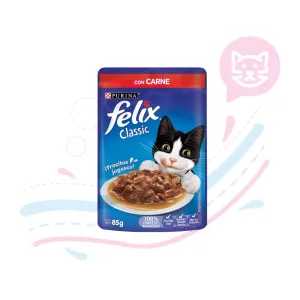 FELIX POUCHE CARNE EN SALSA X 85 GR. (562549)