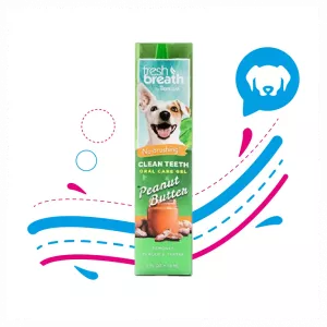 GEL DE DIENTES PARA PERROS FRESH BREATH SABOR CREMA DE MANI 59ML