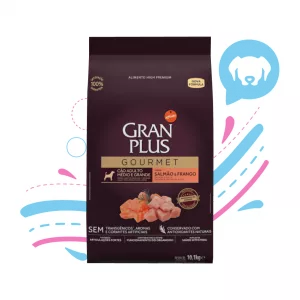 GRAN PLUS GOURMET AD RAZA PEQ.SALMON Y POLLO X 1KG