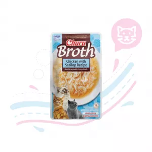 INABA CAT BROW CHICKEN WITH SCALLOPX40 GR (USA827)