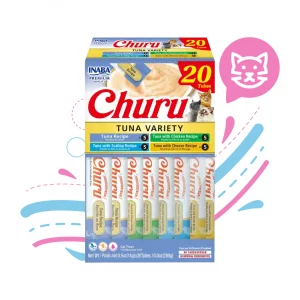 INABA CAT SNACK CHURU  BOX TUNA VARIETY (USA624 ) X 20 UND