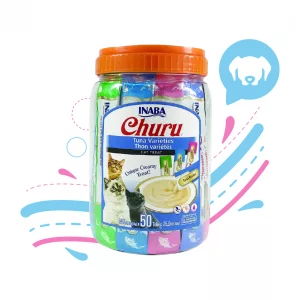 INABA CAT SNACK CHURU 50 PIEZAS TUNA CHICKENUSA653