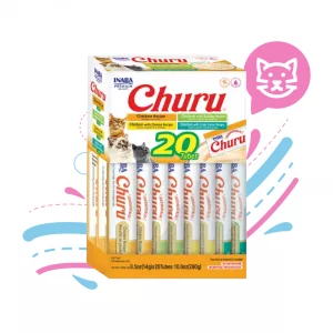 INABA CAT SNACK CHURU BOX CHICKEN VARIETY X20 UND