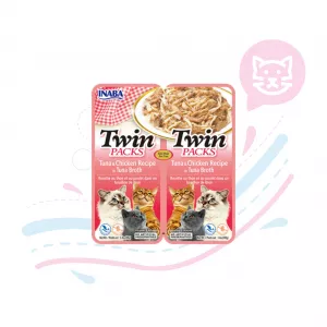 INABA CAT TWIN PACKS TUNA CHICKEN USA801