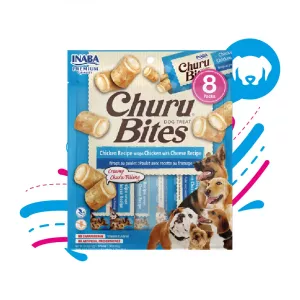 INABA DOG CHURU BITES CHICKEN CHEESE 96 GR