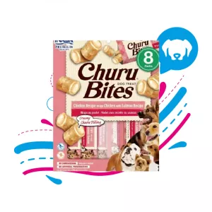 INABA DOG CHURU BITES CHICKEN SALMON 96 GR